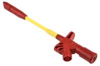 935980217 Hirschmann Test & Measurement Black/Red Grabber Clip with Split Clamp, 10A, 1kV, 4mm Socket