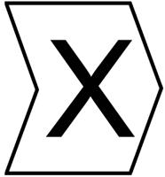 901-10440 HellermannTyton Helagrip Slide On Cable Marker, Black on White, Pre-printed "X", 1 → 3mm Cable,