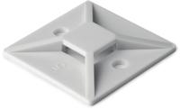 151-28349-mb3a-pa66-wh HellermannTyton Self Adhesive Natural Cable Tie Mount 19 mm x 19mm, 4.1mm Max. Cable Tie Width