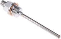 90281510-380-1011-1-6-100-104-24000 Jumo PT100 Temperature Sensor, 6mm Dia, 100mm Long, +200°C Max