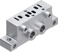nas-18-02-vdma Festo NAS series 5 station G 1/8, Metric M5 Sub Base for use with VSVA Solenoid Valves, 161115