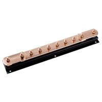 7tca083670r0676-lk243-6 WJ Furse Copper Earth Bar L. 475mm x W. 90mm x H. 96mm 6 Ways