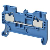 xw5t-p15-11-1bl Omron DIN Rail Terminal Block, 17.5A, 17 AWG Wire, Push In Termination