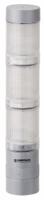 63930101 Werma KombiSIGN 40 Series Clear Signal Tower, 3 Lights, 24 V, Base Mount, Wall Mount