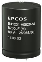b41231a9128m060 EPCOS 1200μF Aluminium Electrolytic Capacitor 100V dc, Snap-In - B41231A9128M060