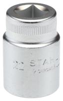 03010022 STAHLWILLE 1/2 in Drive 22mm Standard Socket, 12 point, 42 mm Overall Length