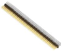 tsw-150-08-l-d-ra Samtec TSW Series Right Angle Through Hole Pin Header, 100 Contact(s), 2.54 mm Pitch, 2 Row, Unshrouded