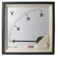 186-2509 RS PRO Analogue Panel Ammeter DC, 92mm x 92mm, 1 % Moving Coil