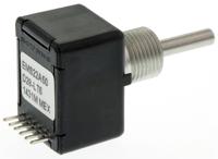 ems22a50-d28-lt6 Bourns 1024 (Position) Pulse Absolute Mechanical Rotary Encoder with a 3.17 mm Plain Shaft (Not Indexed), Through Hole