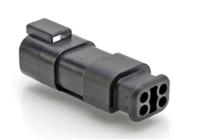 at04-4p-sr02blk Amphenol Industrial, AT Cable connector Plug 4 Way, Crimp Termination AT04-4P-SR02BLK