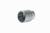 m120526-c Teng Tools 1/2 in Drive 26mm Standard Socket, 12 point, 40 mm Overall Length