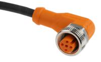 evc004 ifm electronic Female 4 way M12 to Unterminated Sensor Actuator Cable, 2m