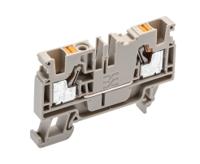 2051180000 Weidmuller  A Series Dark Beige, 6mm², Single-Level, Push In Termination, ATEX, IECEx