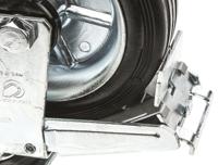 12278-fr LAG Braked Swivel Castor Wheel, 180kg Capacity, 160mm Wheel
