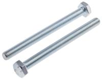 917-2937 RS PRO Bright Zinc Plated Steel, Hex Bolt, M10 x 120mm