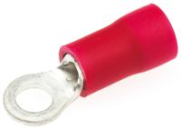 fvws125-3lf JST, FV Insulated Ring Terminal, M3 (#3 → #4) Stud Size, 0.25mm² to 1.65mm² Wire Size, Red