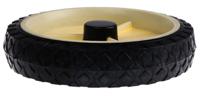 380076 Guitel Hervieu Black, White Rubber Trolley Wheel, 50kg
