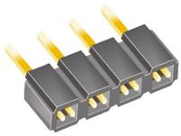 slw-104-01-g-s Samtec SLW Series Straight Through Hole Mount PCB Socket, 4-Contact, 1-Row, 2.54mm Pitch, Solder Termination