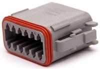 dt06-12sa-ce06 Deutsch, DT Automotive Connector Plug Black Plug-In 12 Way, Crimp Termination DT06-12SA-CE06