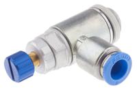 grla-14-qs-8-rs-d Festo GRLA Series Tube Flow Controller, 8mm Tube Inlet Port x G 1/4 Outlet Port, 534339