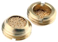 0677-00-13 Legris 0677 Brass 12bar Pneumatic Silencer, Threaded, G 1/4 Male