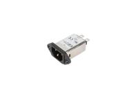 fasma03sfr XP Power 3A, 264 V ac Male Screw IEC Inlet Filter FASMA03SFR, Faston 1 Fuse