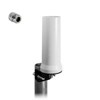 oscar40-pro5msmamsll33-white Siretta OSCAR40-PRO/5M/SMAM/S/LL/33-WHITE Round Multiband Antenna with SMA Male Connector, 5G (LTE)
