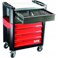 cpp-135m4 SAM 6 Drawer ABS Wheeled Tool Trolley