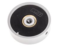 777-7306 RS PRO 38.6mm Grey Potentiometer Knob for 6mm Shaft Screw Fix