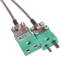 779-9678 RS PRO Type K Thermocouple Cable/Wire Extension Lead, 2m, Unscreened, Glass Fibre Insulation, +350°C Max, 7/0.2mm