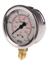 9626951 WIKA G 1/4 Analogue Pressure Gauge 250bar Bottom Entry 63mm Outside Diameter