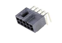 1053141210 Molex 105314 Series Right Angle Through Hole PCB Header, 10 Contact(s), 2.5 mm Pitch, 2 Row, Shrouded
