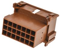 1-967630-1 TE Connectivity, Timer Automotive Connector Plug Brown Cable Mount 21 Way