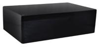 190-1858 RS PRO Black Fibreglass Reinforced Polyester General Purpose Enclosure, IP66, Black Lid, 600 x 250 x 161mm