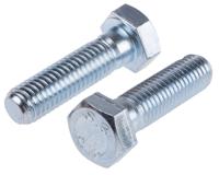 917-3249 RS PRO Bright Zinc Plated Steel, Hex Bolt, M14 x 50mm