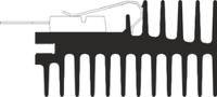 0s506150b AAVID THERMALLOY Heatsink, 2.46K/W, 150 x 27 x 50mm, Clip