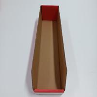 228-1251 RS PRO Cardboard Storage Bin, 450mm x 100mm x 100mm, Red