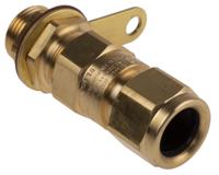 e1wfk220sm20 Black Brass Cable Gland, M20 Thread, 11.5mm min., 16mm max., IP66