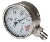 257-8381 RS PRO G 1/2 Analogue Pressure Gauge 0bar Bottom Entry 100mm Outside Diameter