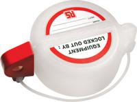 862-5225 RS PRO Clear 1-Lock Polycarbonate Push Button Lockout, 7.25mm Shackle