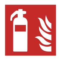 174-5990 PVC Fire Safety Sign, Self-Adhesive, 500 x 500mm