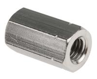 825-275 24mm Plain Stainless Steel Coupling Nut, M8, A2 304