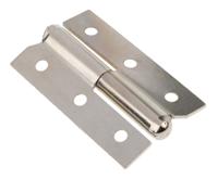 14-7-3394 Pinet Steel Butt Hinge with a Lift-off Pin, Screw Fixing, 50mm x 30mm x 1.2mm