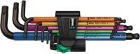 05022089001 Wera 9 piece L Shape Metric Hex Key Set, 1 x 1.5x90 mm, 1 x 2.0x101 mm, 1 x 3.0x123 mm, 1 x 4.0x137 mm, 1 x 5.0x154 mm,