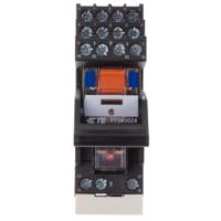 pt5l8lc4-1-1415535-8 TE Connectivity DIN Rail Power Relay, 24V dc Coil, 6A Switching Current, 4PDT