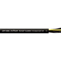 1120235 Lapp ÖLFLEX CLASSIC 110 Control Cable, 4 Cores, 0.75 mm² CSA 18 AWG, Unscreened, 50 m, Black Polyvinyl Chloride Sheath