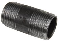 257-7928 RS PRO Black Malleable Iron Fitting Barrel Nipple, Male BSPT 1in to Male BSPT 1in