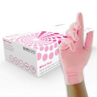 gp0054 Unigloves GP0*** Pink Powder-Free Nitrile Disposable Gloves, Size L, 100 per Pack