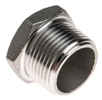 499-3473 RS PRO Stainless Steel Pipe Fitting Hexagon Plug, Male R 3/4in