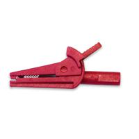 bu-110-2 Mueller Electric Crocodile Clip 4 mm Connection, Nickel-Plated Steel Contact, 10A, Red